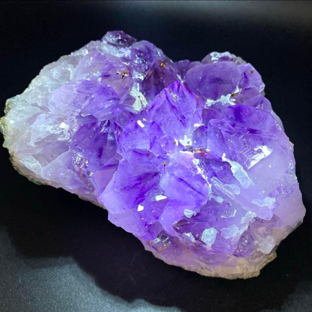 高品質 アメジスト クラスター 1563g☆美結晶美極濃紫