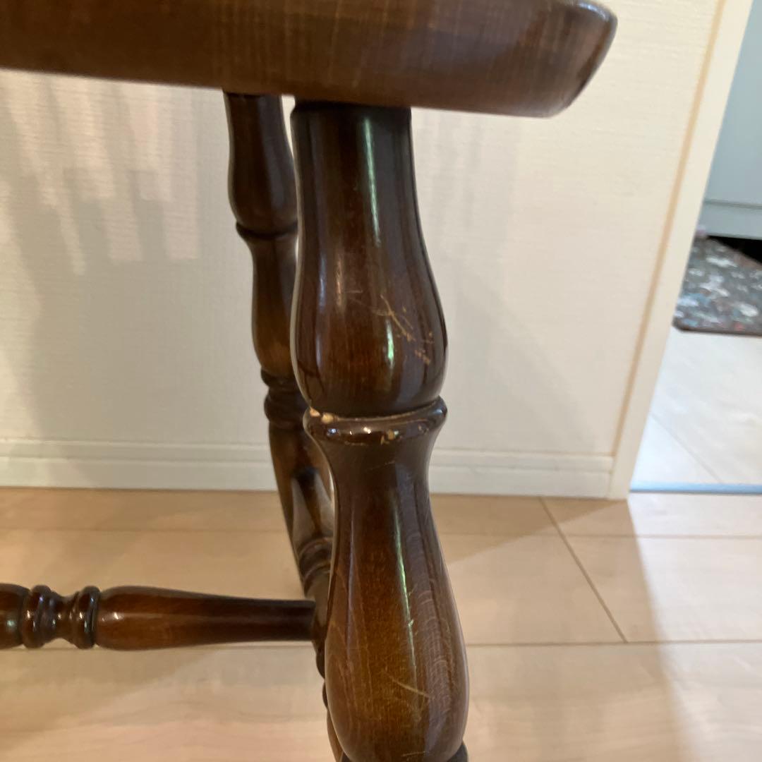 ウィンザーチェア　キツツキマーク　飛騨産業　木製ダークブラウン