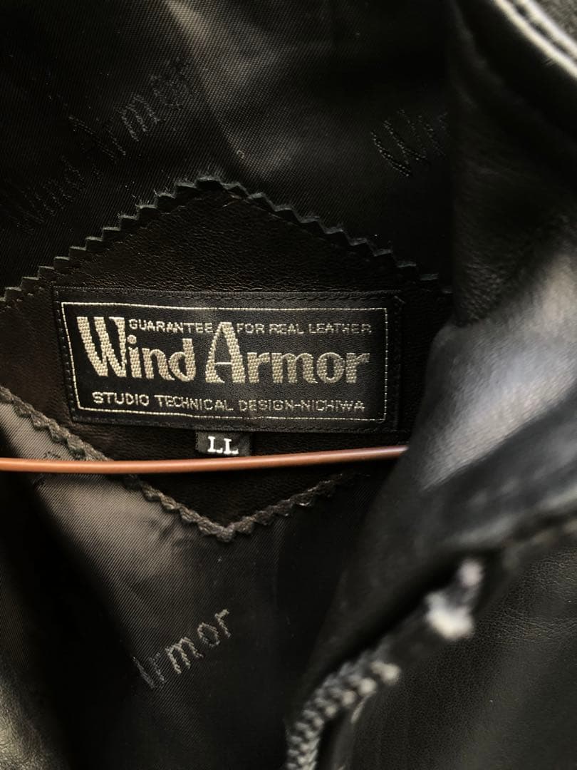 Wind Armor 黒 レザージャケット LL
