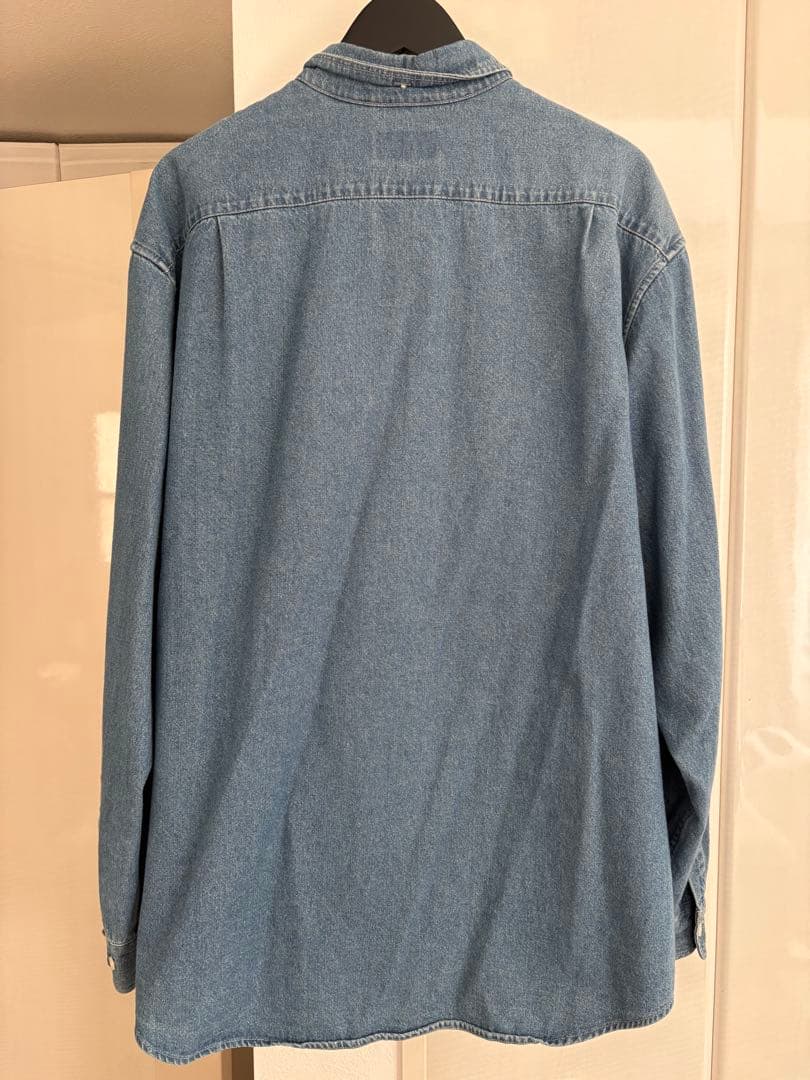 Supreme デニムボタンダウンシャツ L