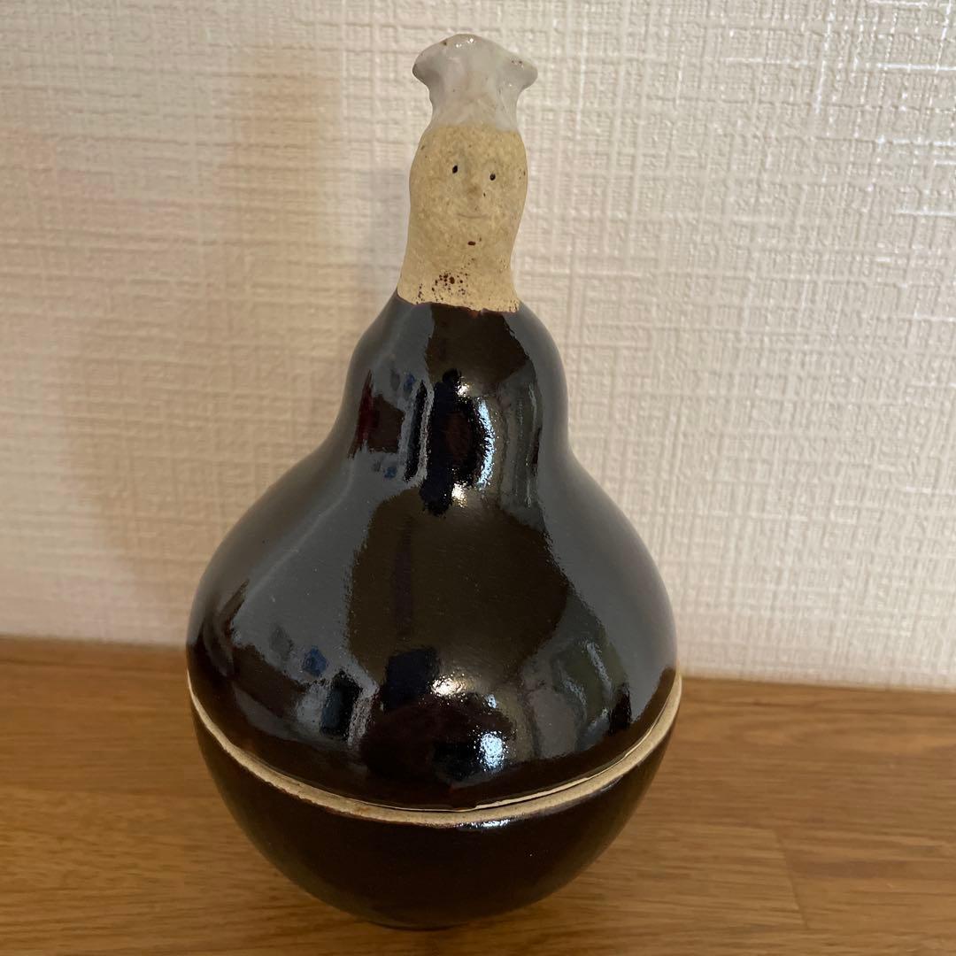 今井律湖　人ポット　人形　ブラック　新品