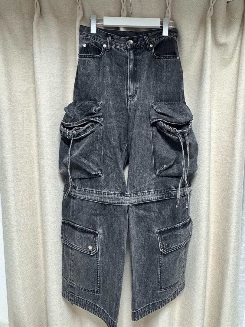 最終価格(1/31.まで)カーゴデニムパンツMAISON SPECIAL