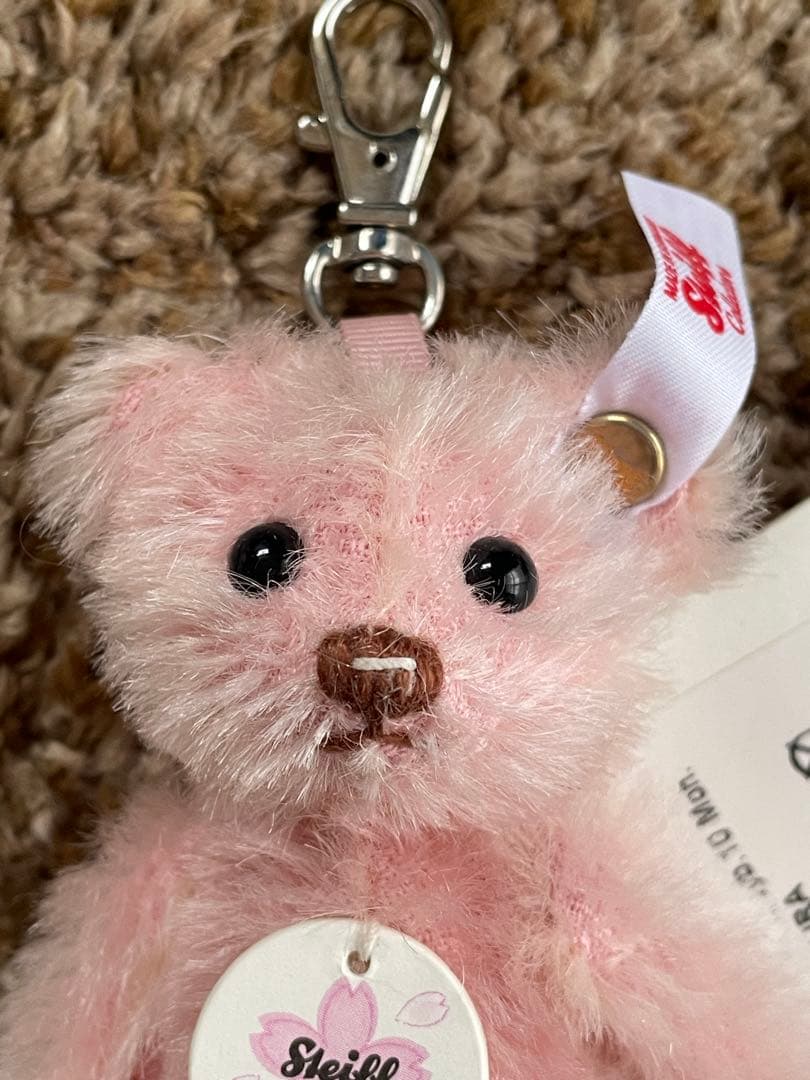 新品未使用 シュタイフ テディベア 2018 SAKURA キーホルダー