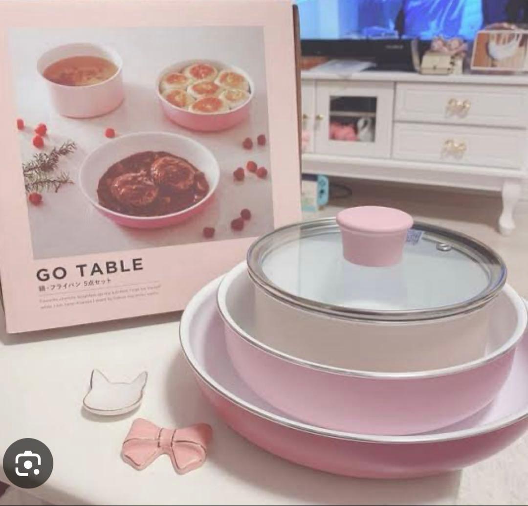 Francfranc ピンク フライパンセット 5点セット フランフラン
