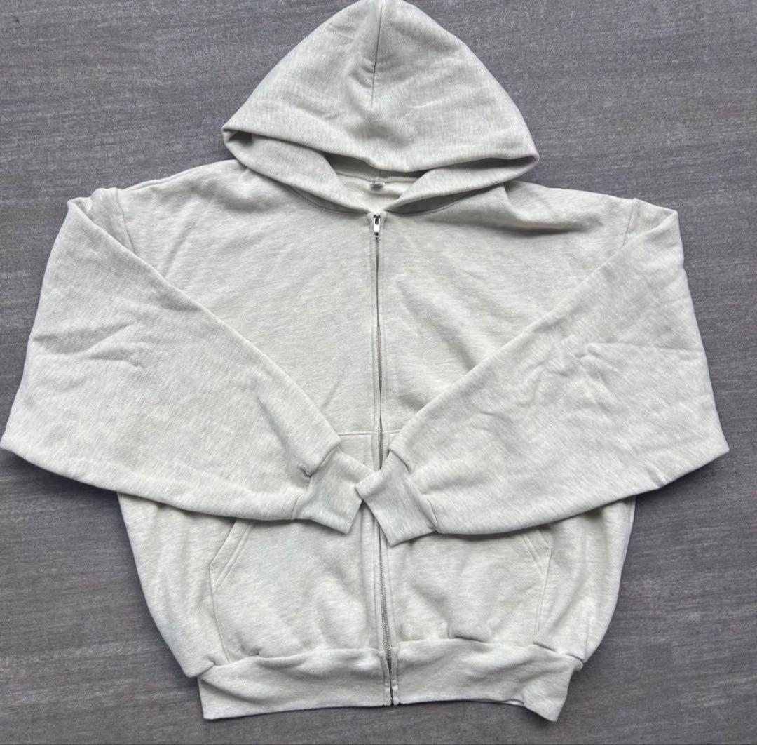 ロサンゼルスアパレル 12oz 起毛ジップパーカー 霜降り