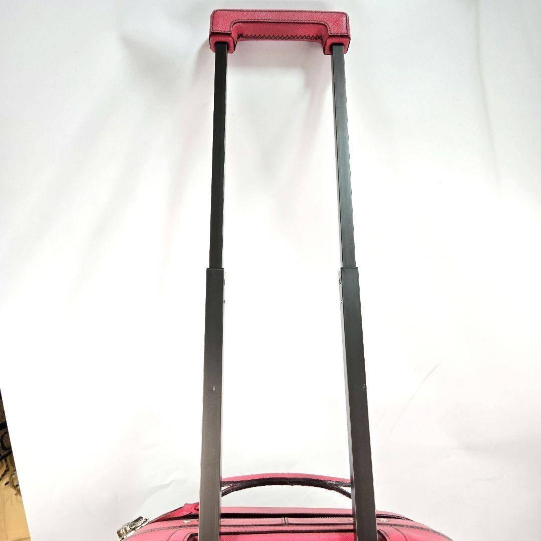 美品 PRADA キャリーケース オールサフィアーノレザー ポケット多