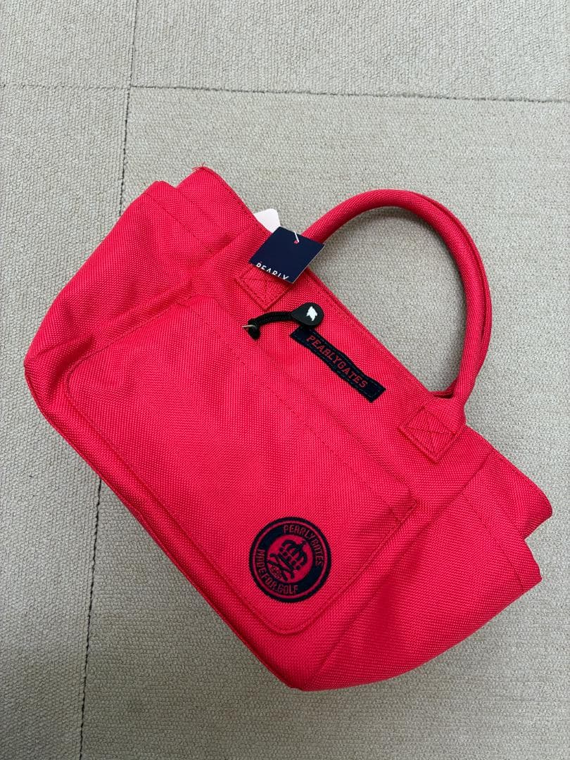 L02206）新品　パーリーゲイツ　王冠 マーク ゴルフ カート バック　ピンク