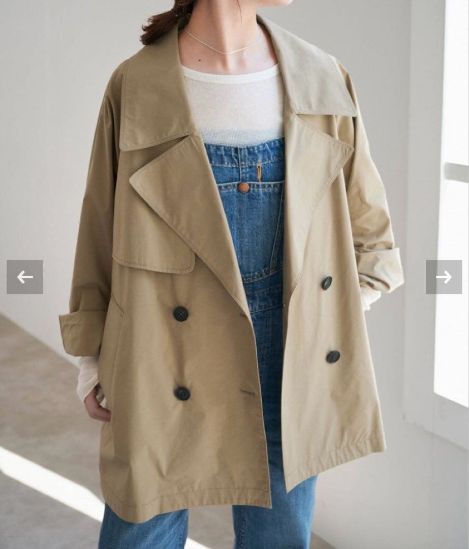 Spick and Span C/Pミドル丈トレンチコート　ベージュA 38