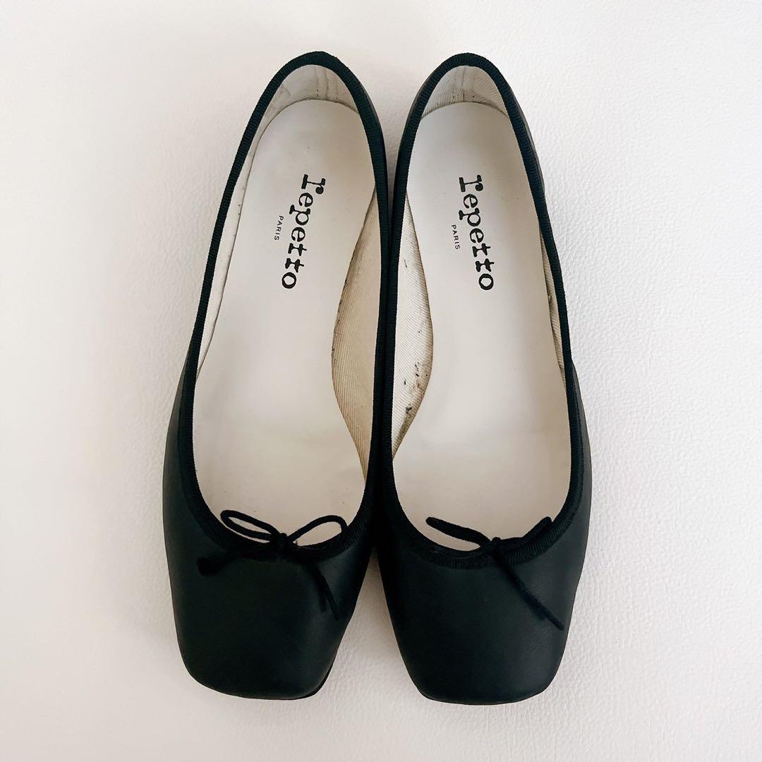 repetto　箱&保存袋付き　レザー　バレエシューズ　フラットパンプス