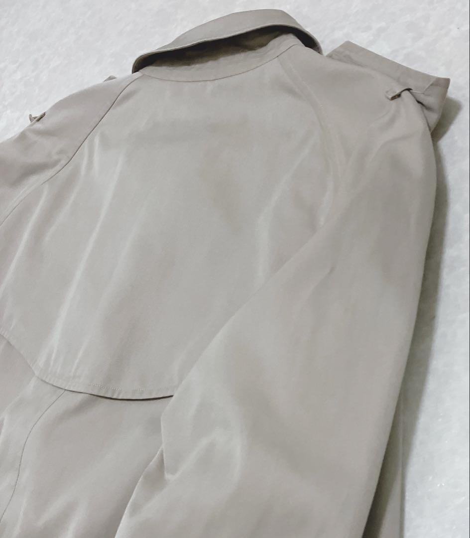 Burberrys バーバリー　ステンカラーコート　ノバチェック　ベージュ玉虫