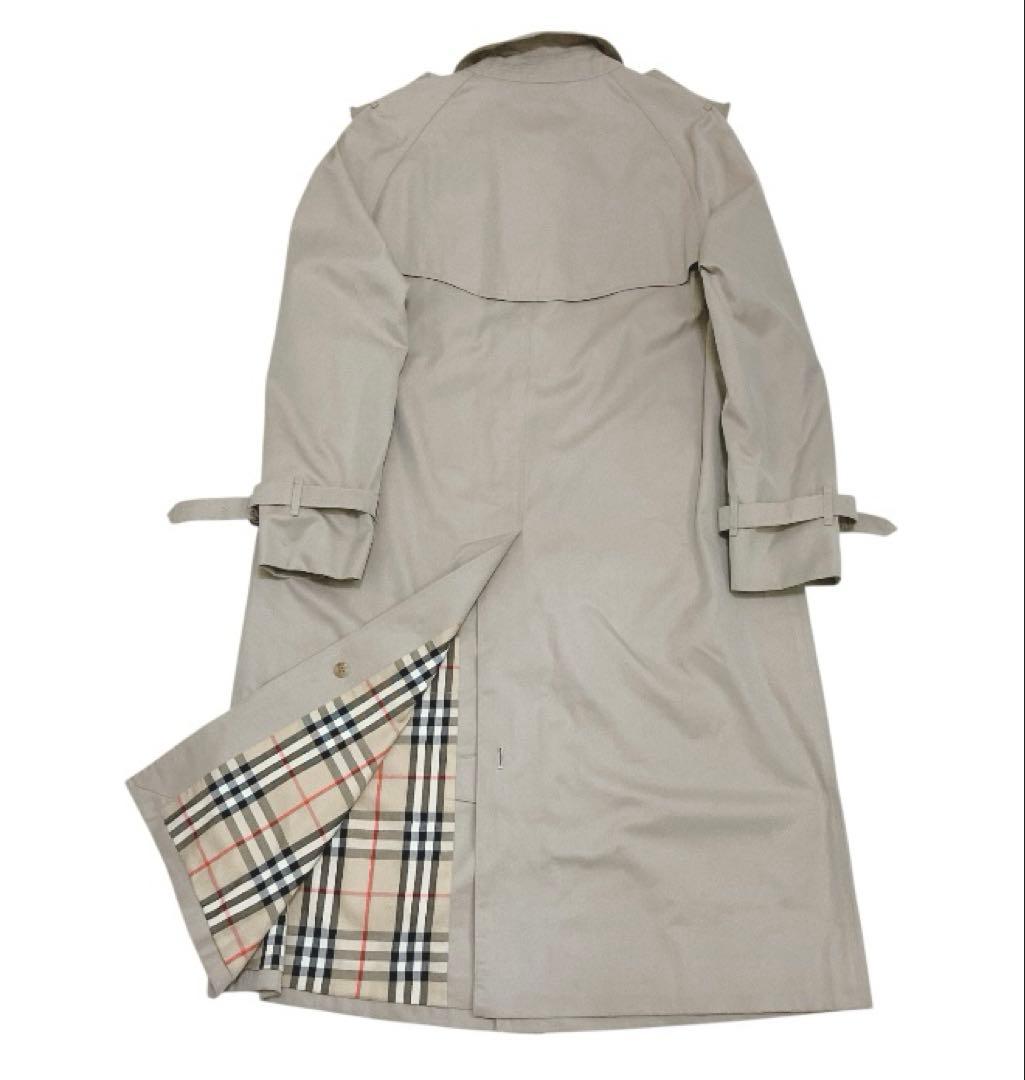 Burberrys バーバリー　ステンカラーコート　ノバチェック　ベージュ玉虫