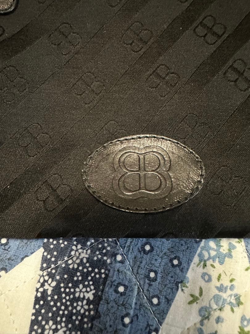 Balenciaga ブラックナイロンボストンバッグ