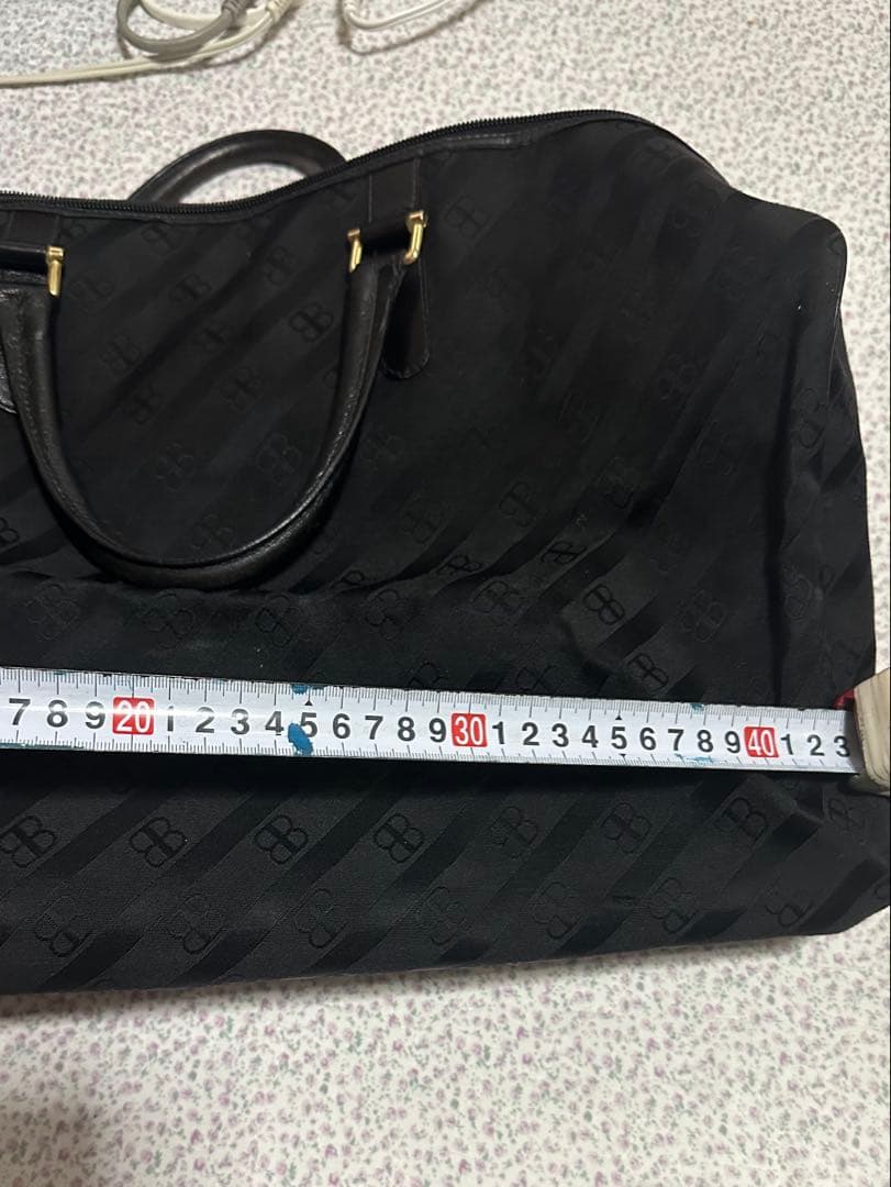 Balenciaga ブラックナイロンボストンバッグ