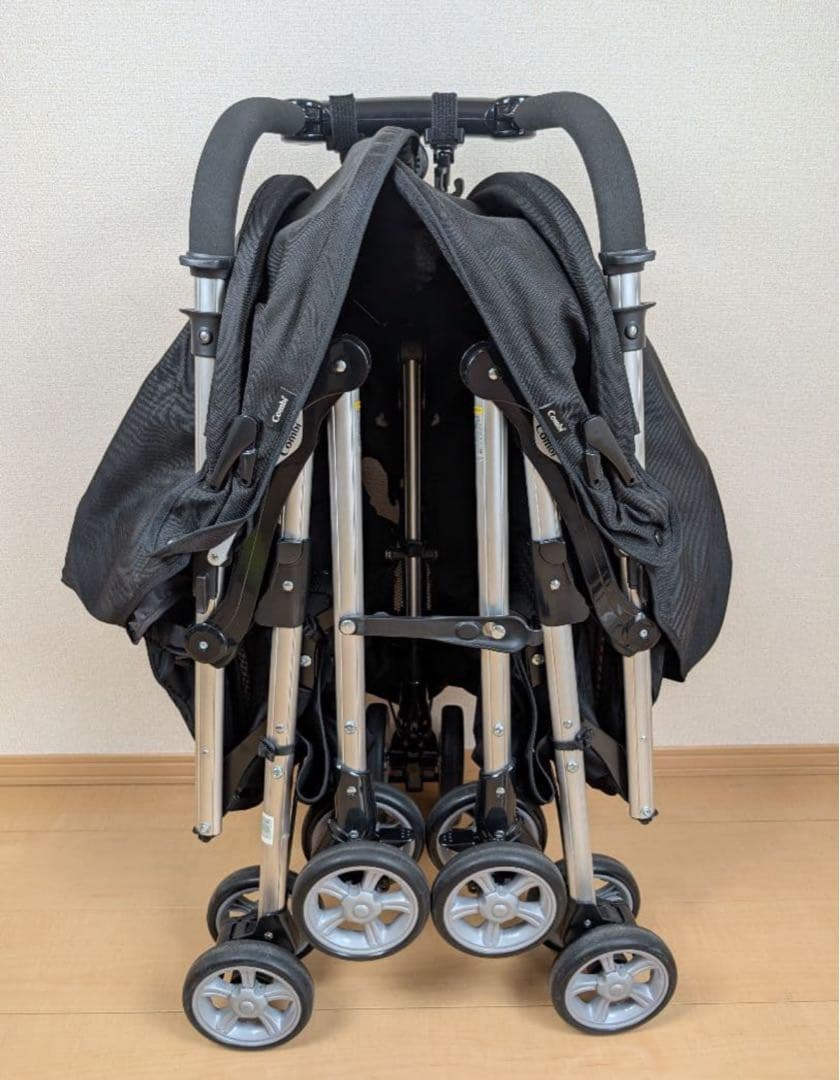【極美品】Combi コンビ ツインスピン GC 二人乗りベビーカー
