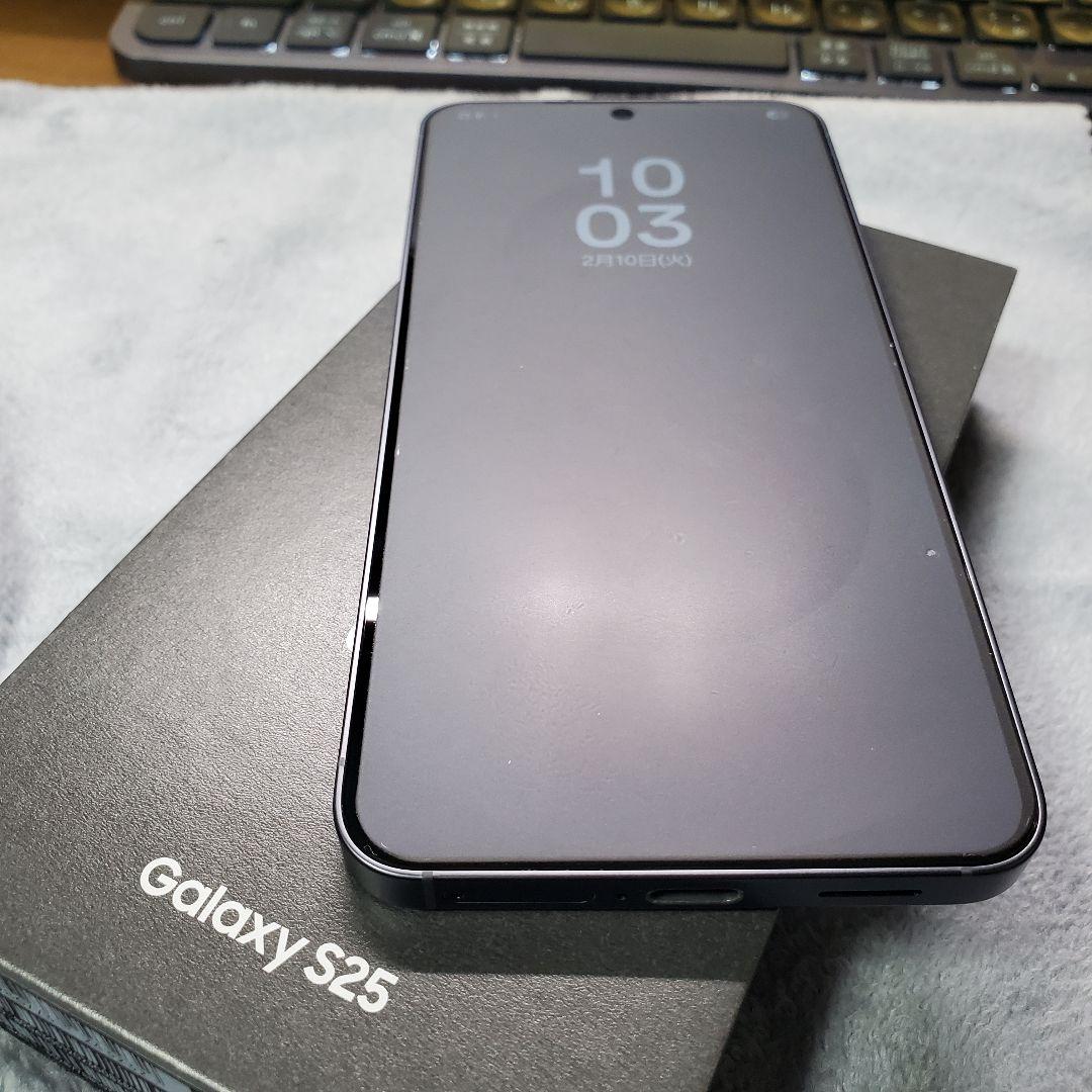 【ほぼ未使用】Galaxy S25 12GB/256GB ブルーブラック