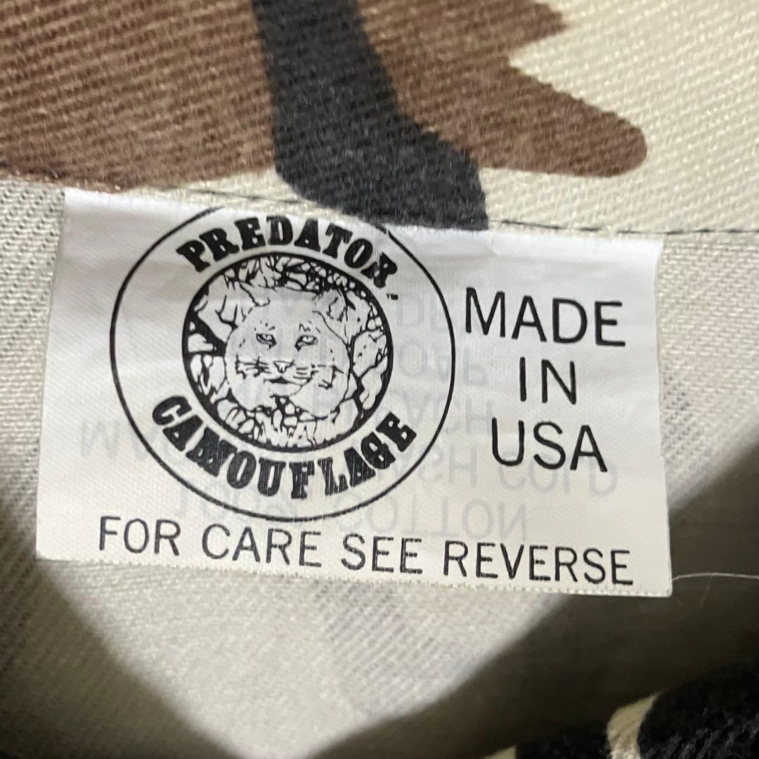 80s PREDATOR CAMOUFLAGE プレデターカモ ミリタリーシャツ