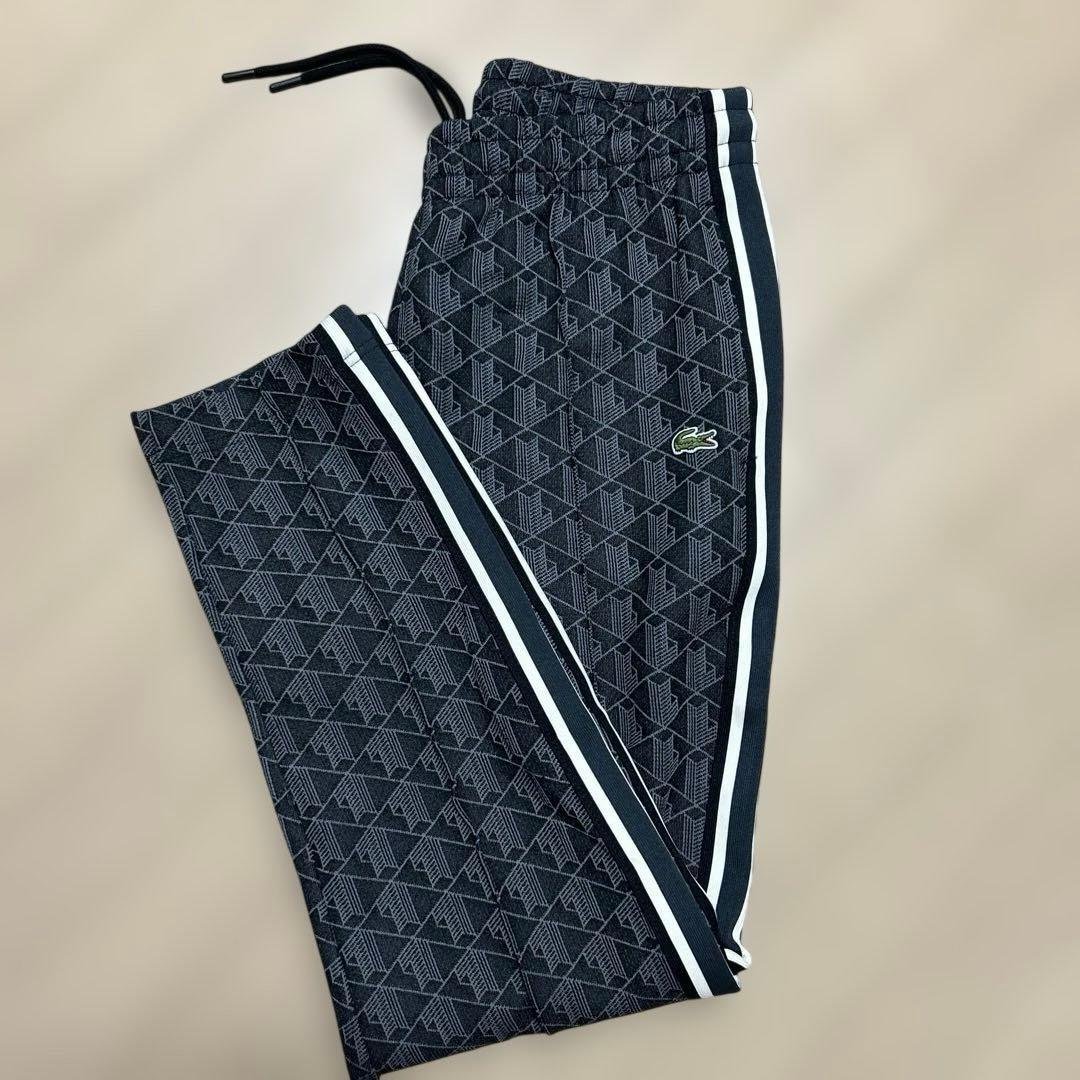 LACOSTE モノグラムジャカードトラックパンツ M