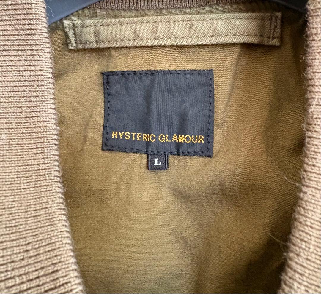 ヒステリックグラマー ミリタリー MA-1 ジャケット カーキL