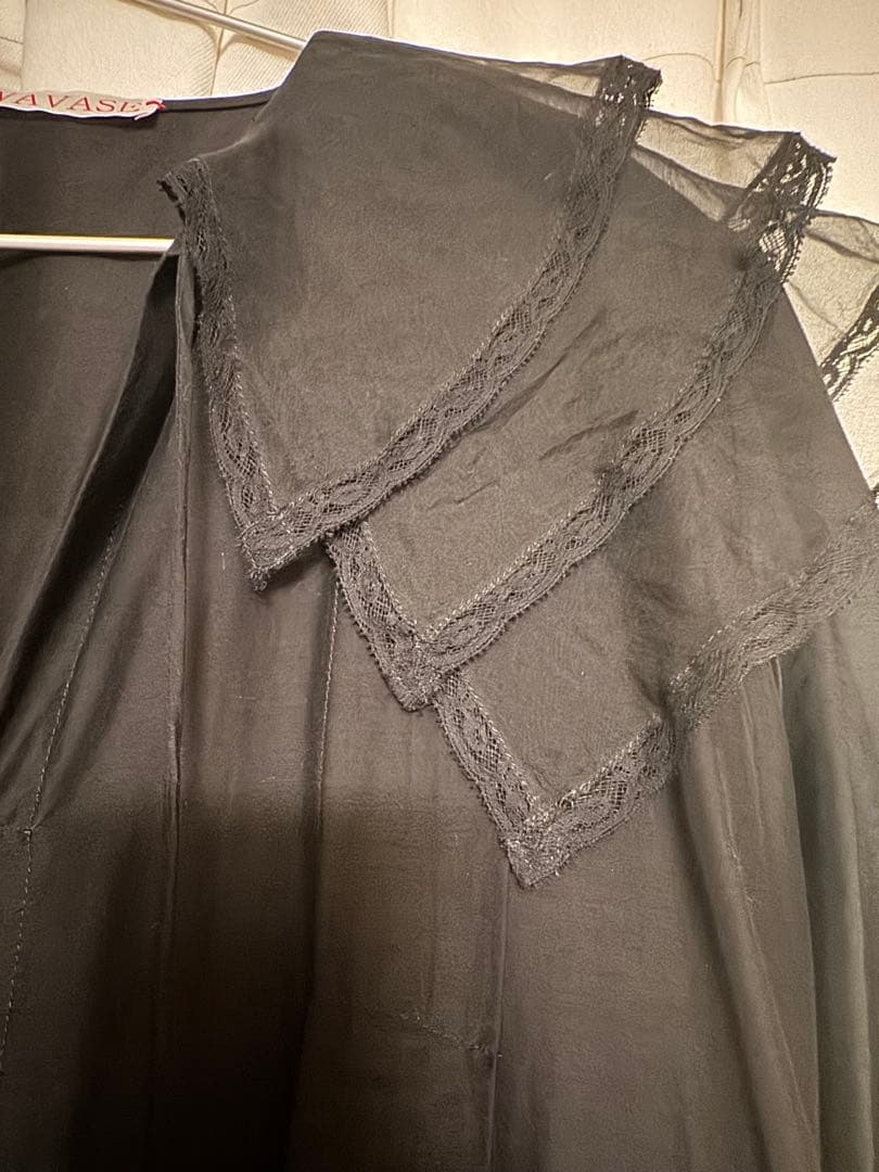 TOWAVASE ブラックロングドレス