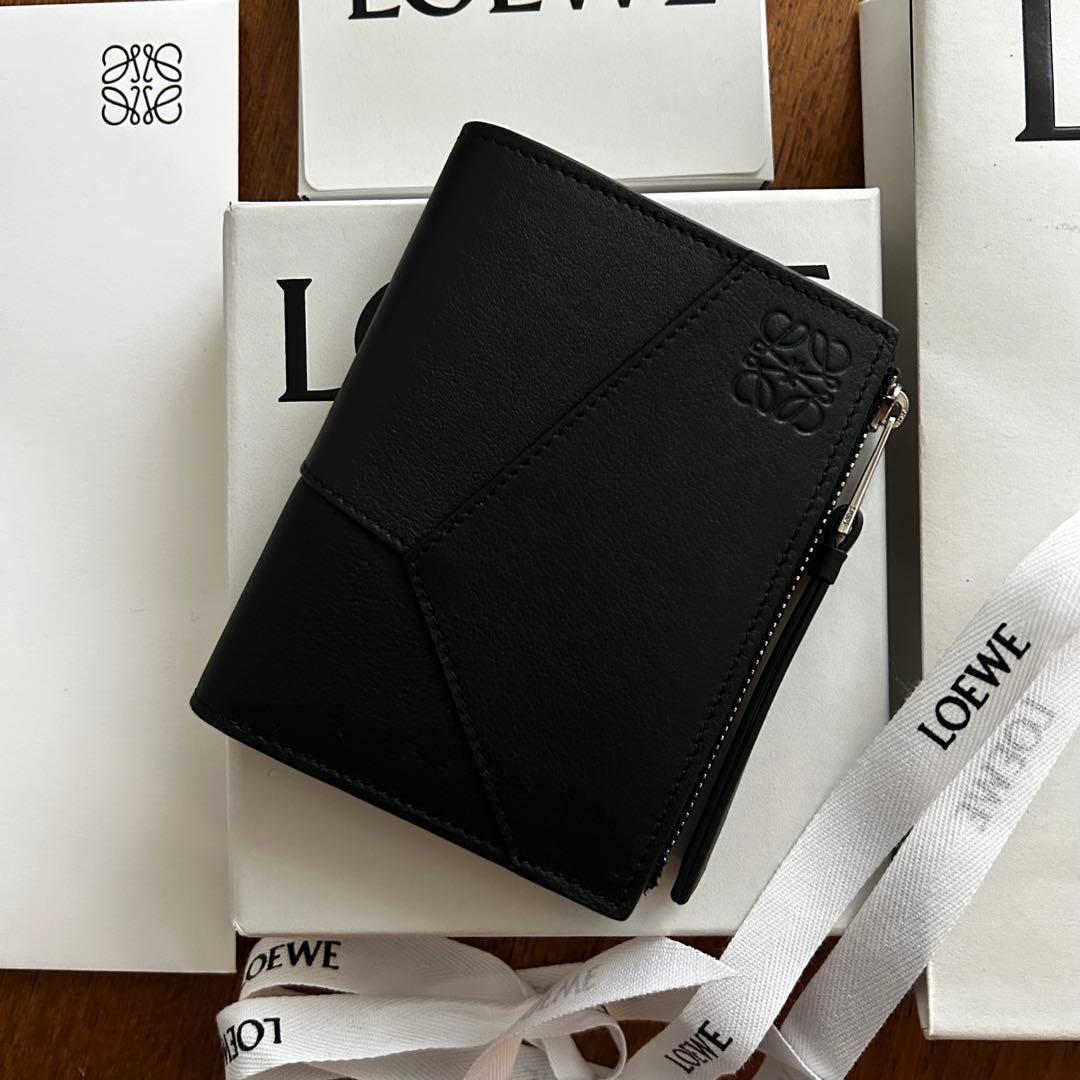 小物 LOEWE : Puzzle Edge Slim Compact Wallet