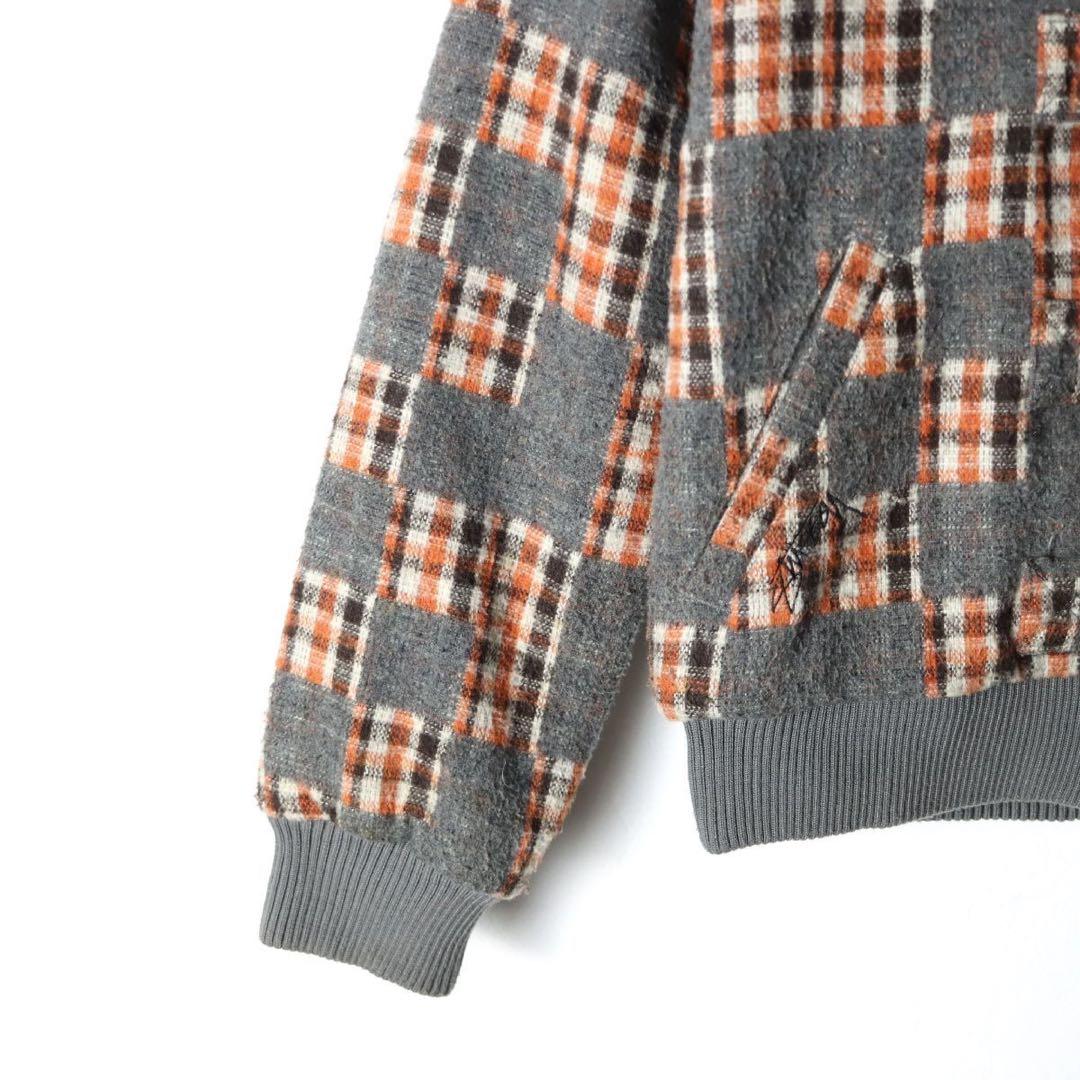 ジャケット・アウター Stussy check patchwork duffle jacket