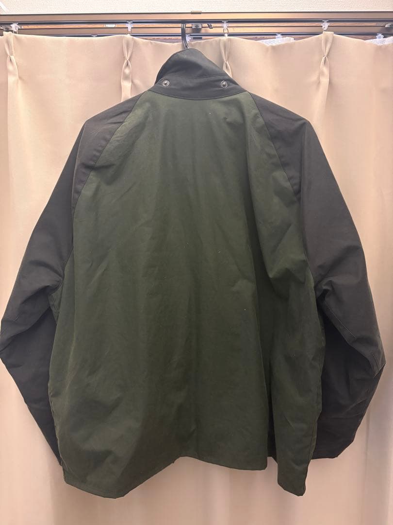 【お安く！美品】Barbour トランスポート　ダークグリーン切り替え　42