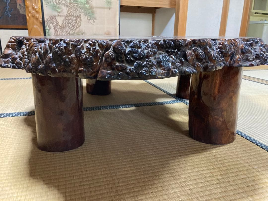 【未使用】座卓 テーブル 天然木 No.4