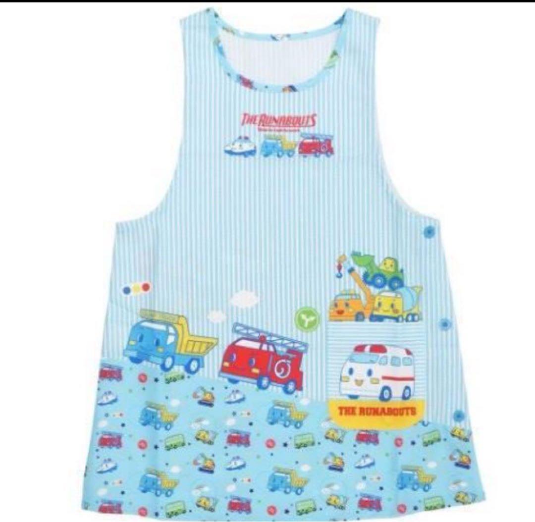 ザラナバウツ　エプロン　新品未使用　保育士　介護士　キャラクター　車