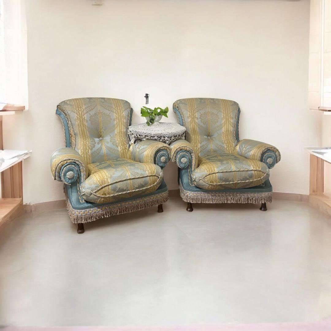 maron❣️ロココ調家具 2Pエレガント 右 1人掛ソファー アームチェア