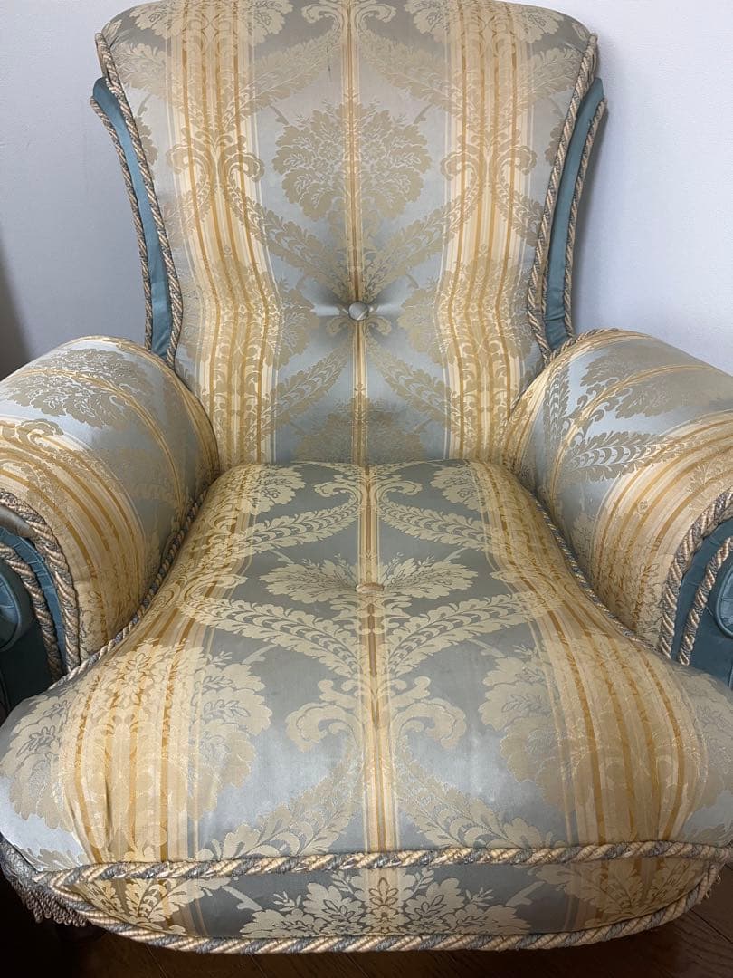 maron❣️ロココ調家具 2Pエレガント 右 1人掛ソファー アームチェア