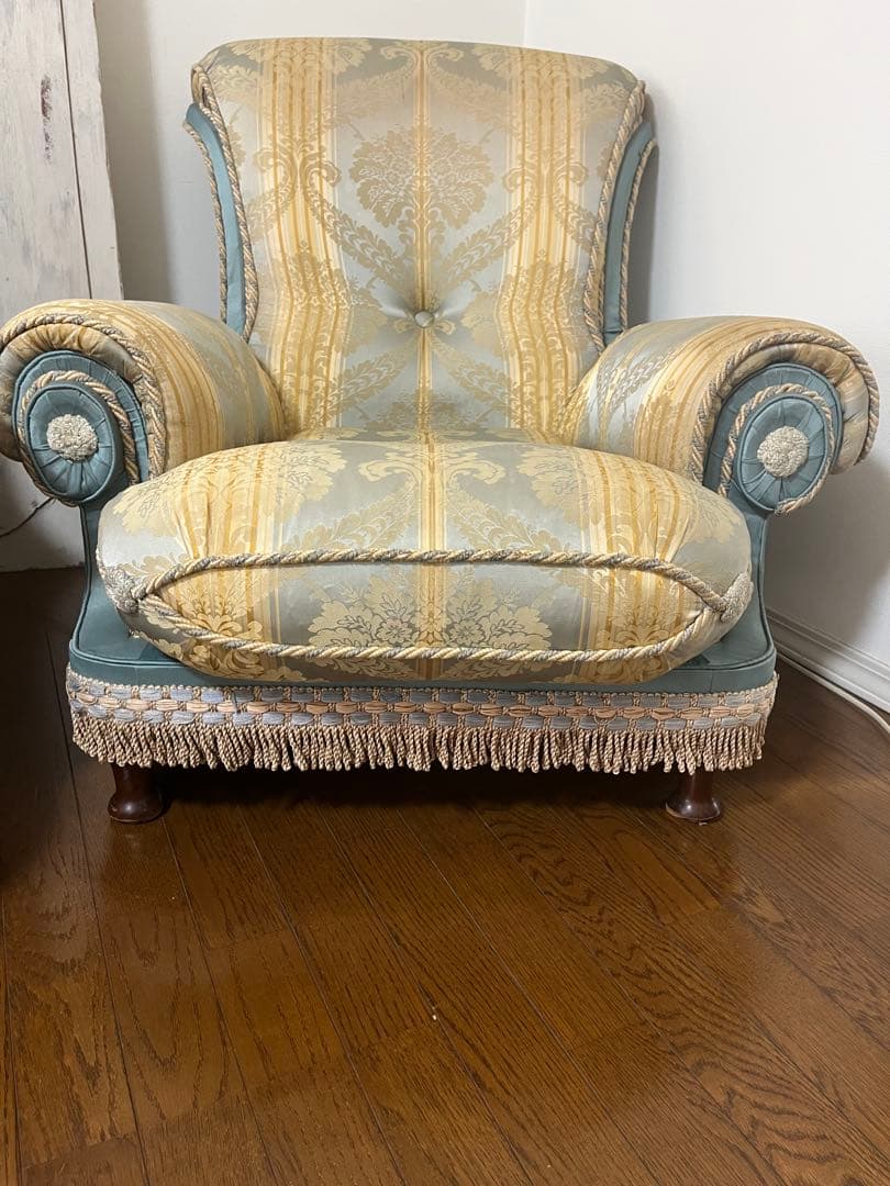 maron❣️ロココ調家具 2Pエレガント 右 1人掛ソファー アームチェア