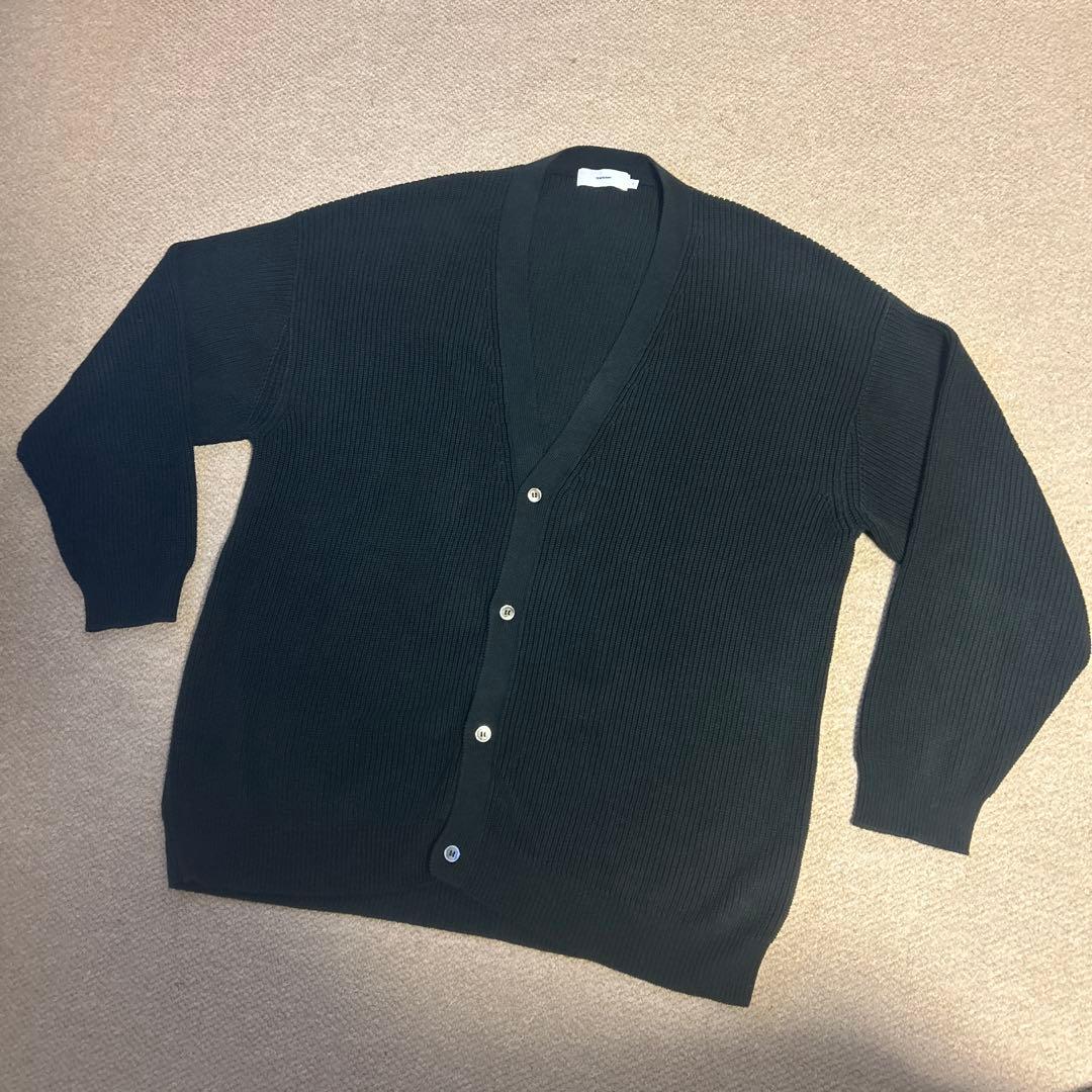 グラフペーパー　suvin loose rib cardigan