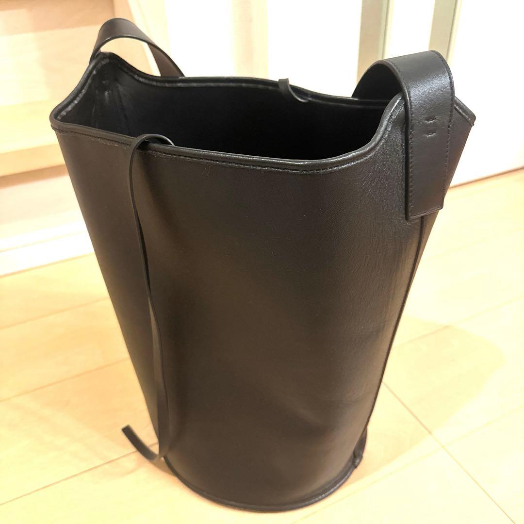ETRE TOKYO ラムレザーバケットバッグ 完売品 ショルダー ブラック