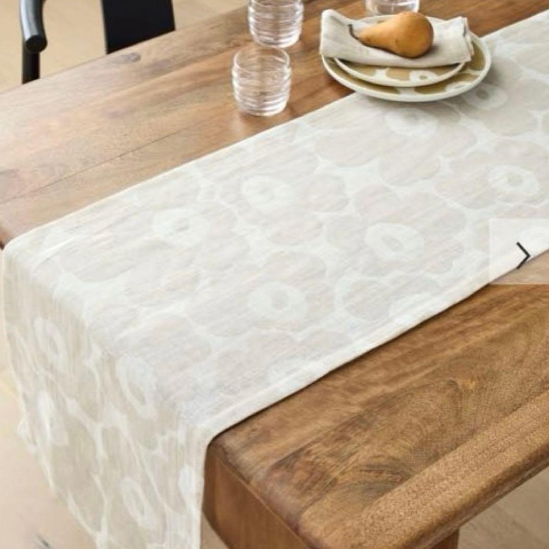 marimekko unikko リネン テーブルランナー 47×150