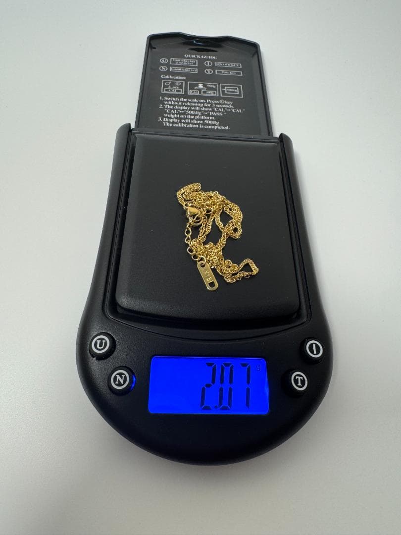 日本製K18ゴールド リンクチェーン ネックレス2.07g