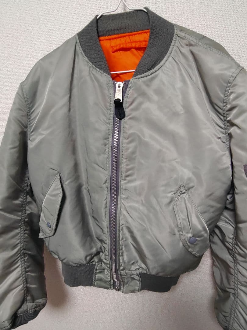 アルファ シルバー MA-1 90s　00s USA製