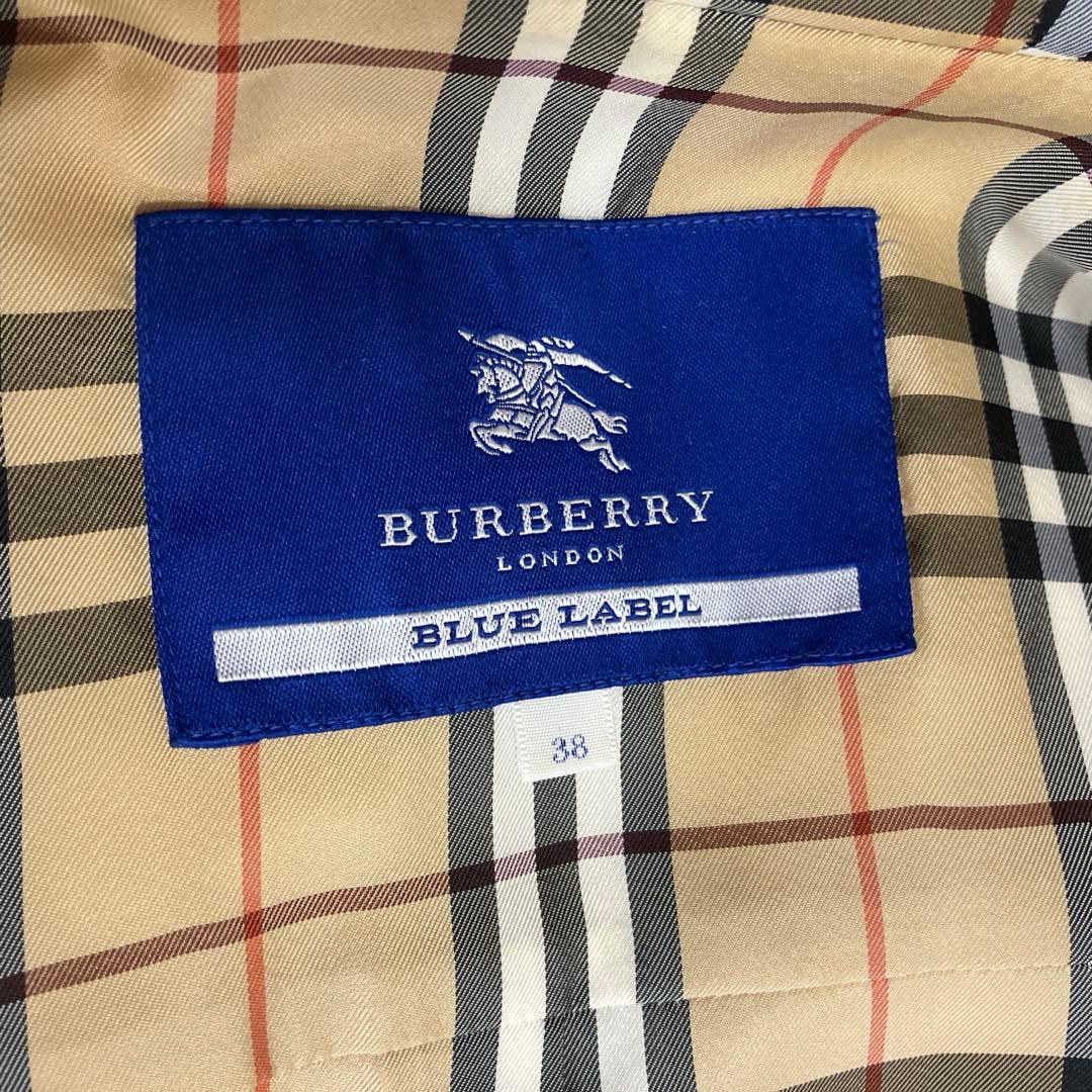 バーバリーBLUE LABEL ダッフルコート 38 アイボリー