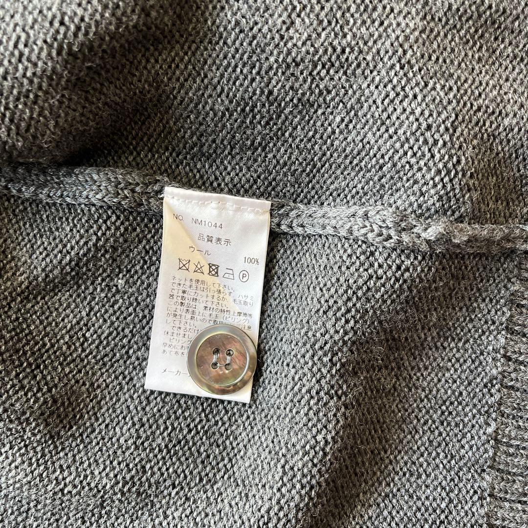 Maker’s shirts 鎌倉スタンドカラーカーディガン チャコールグレー