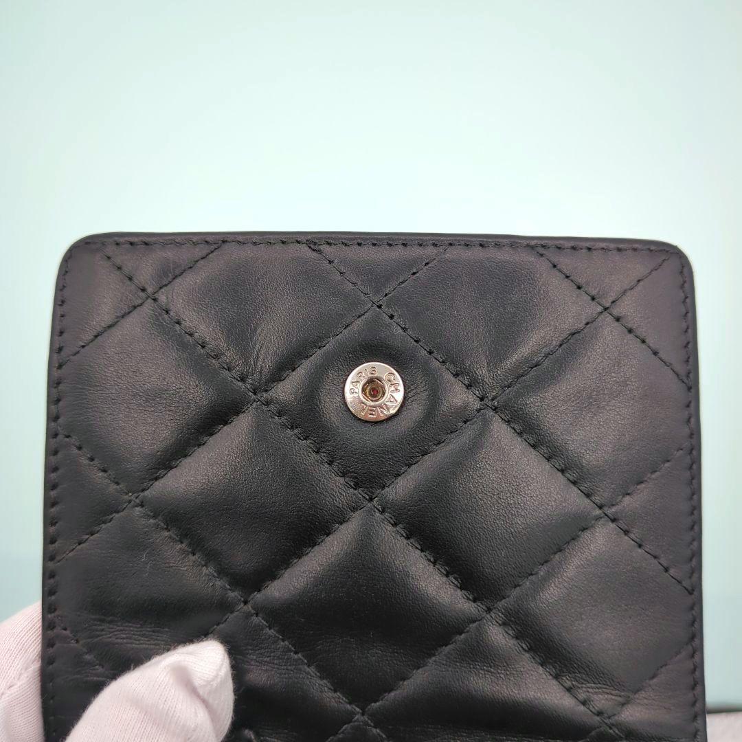 ✨美品✨CHANEL　カンボンライン　三つ折り　 　がま口　コンパクト財布