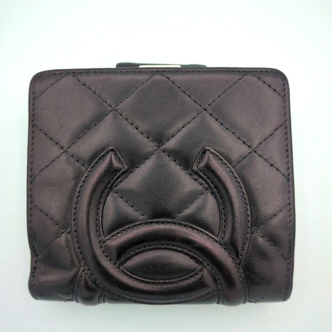 ✨美品✨CHANEL　カンボンライン　三つ折り　 　がま口　コンパクト財布