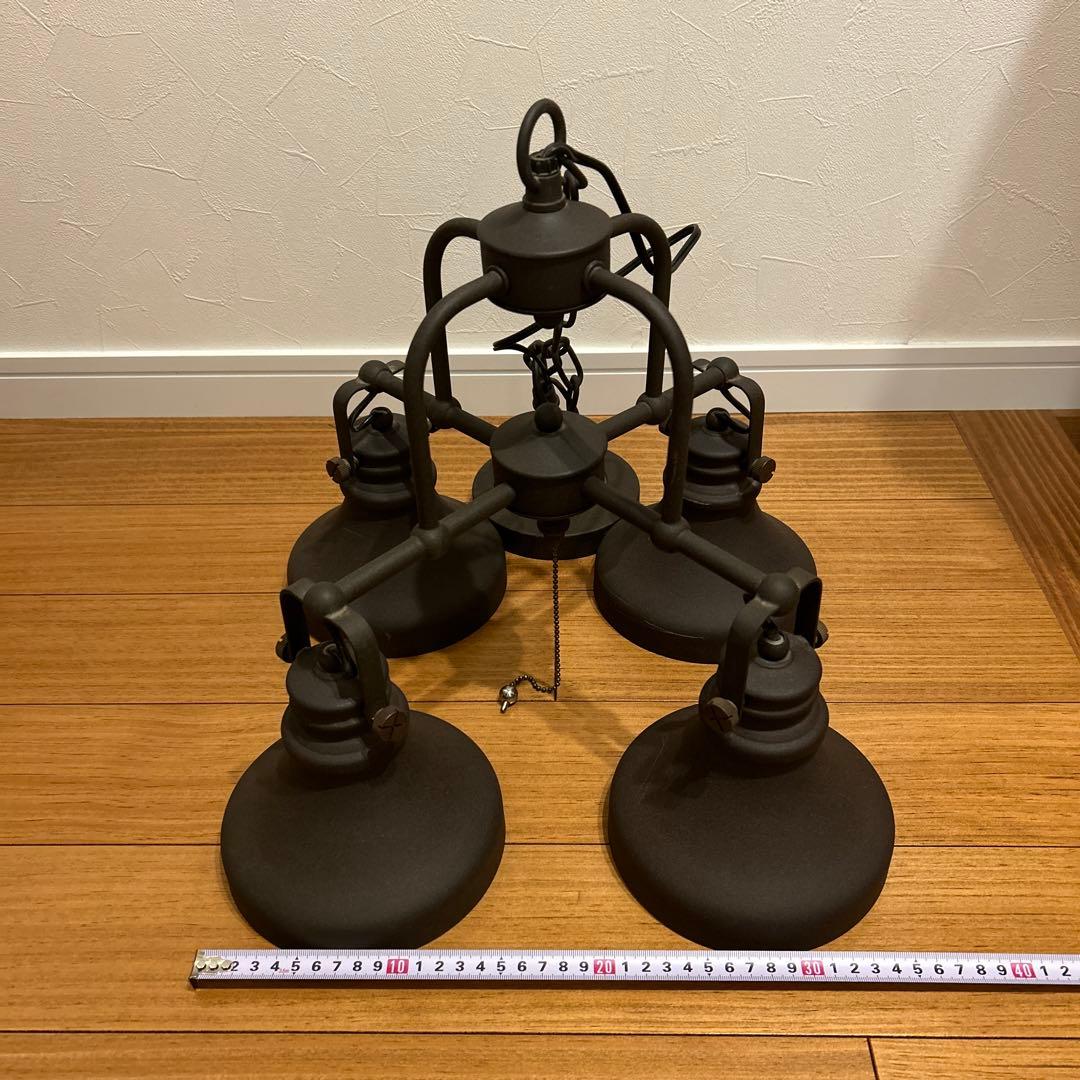 ひ*ろ様 ブラックシーリングライト 4灯 インダストリアル