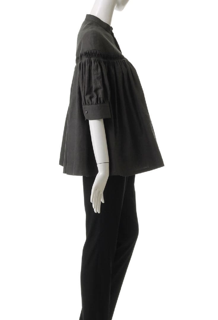 Scye サイ★リネン タック パフスリーブブラウス★試着のみ サイズ40