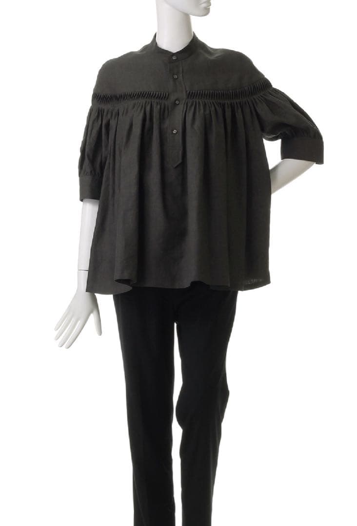 Scye サイ★リネン タック パフスリーブブラウス★試着のみ サイズ40