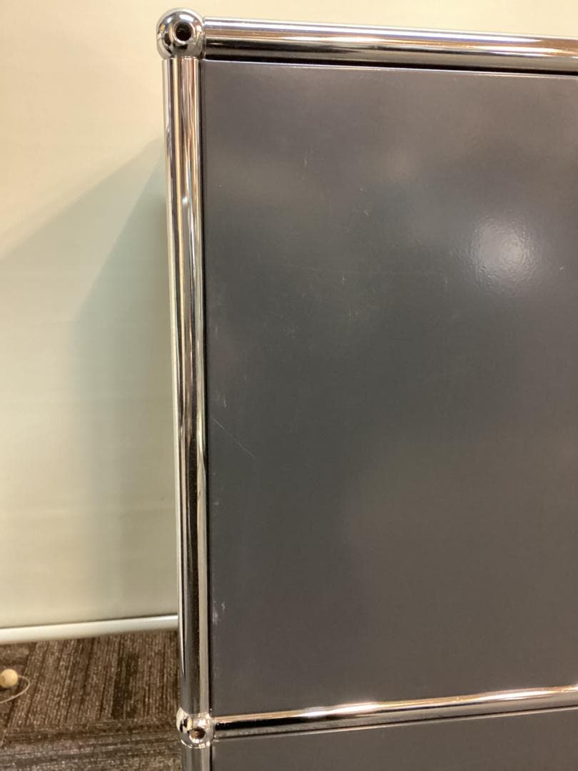 USMハラー ２段 オープンキャビネット シェルフ アントラサイト