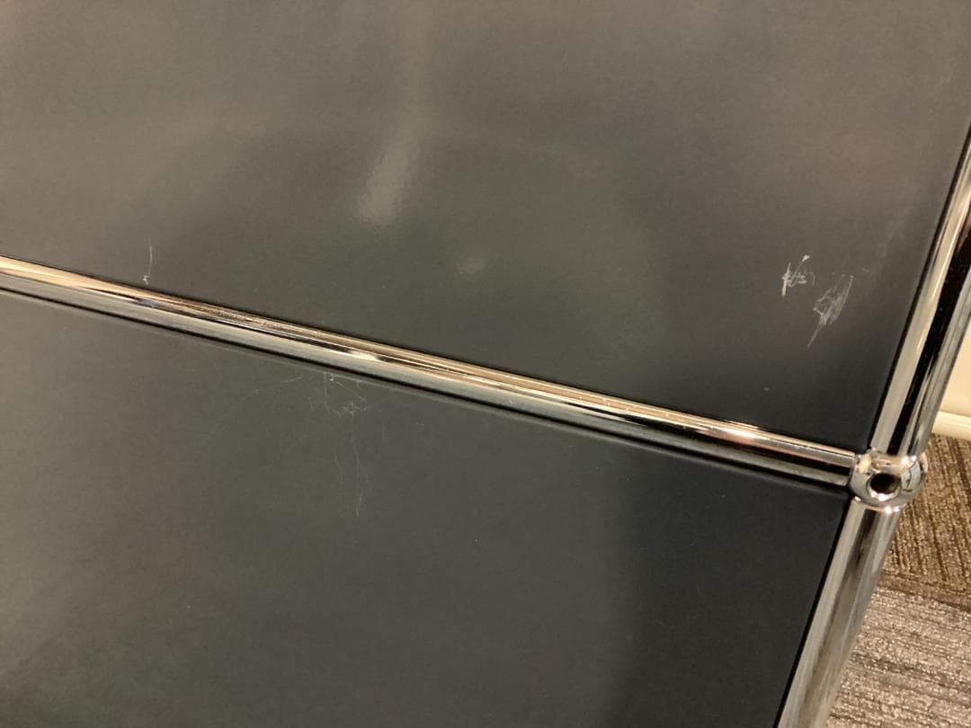 USMハラー ２段 オープンキャビネット シェルフ アントラサイト