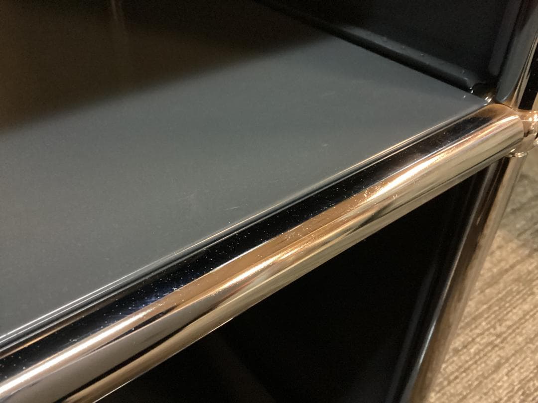 USMハラー ２段 オープンキャビネット シェルフ アントラサイト