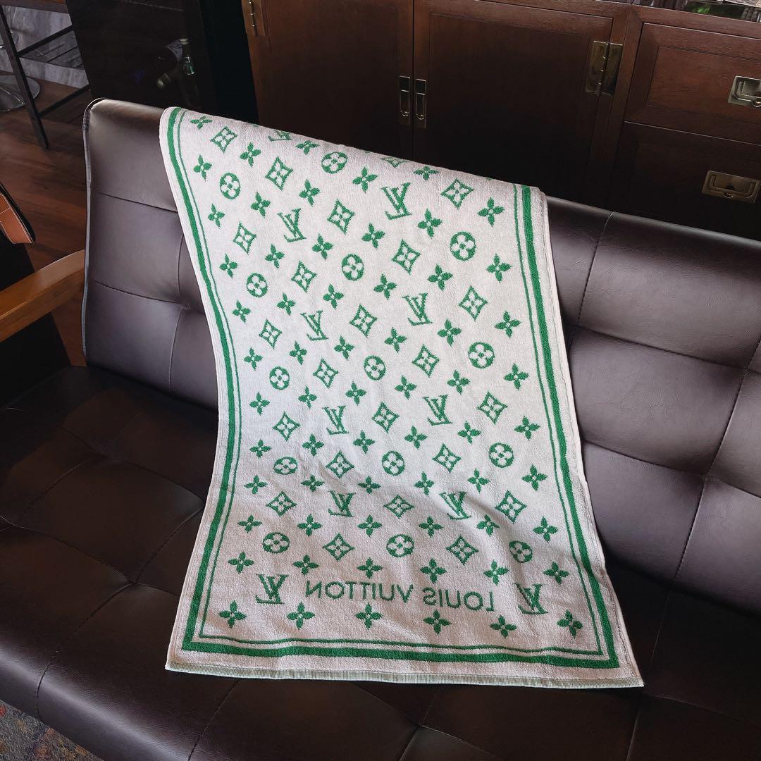 ルイヴィトン セルヴィエットセットLVマッチモノグラム タオル 緑