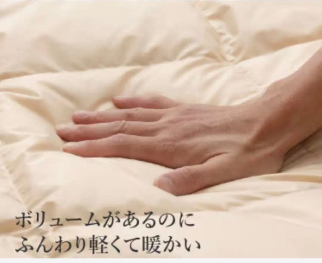 未使用　甲州産　羽毛ホワイトダックダウン掛け布団　こたつ布団