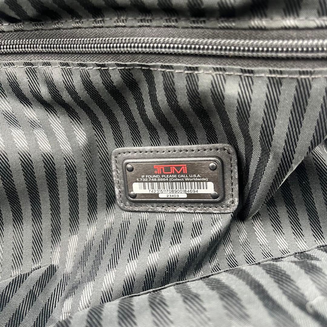 TUMI トュミ ガーメントバッグ スーツ収納 2way 234D3 ブラック