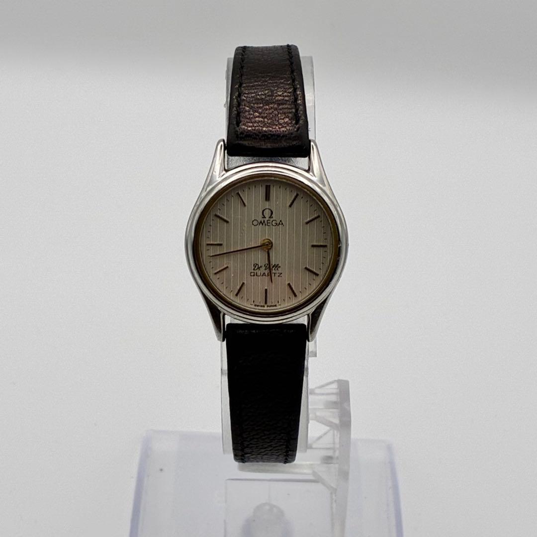 OMEGA オメガ　腕時計　デビル　稼動品　プッシュ式　黒　シルバー　1365